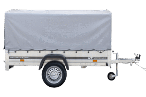 Remorque routière avec bâche haute, arceau et roue jockey 230×125 Garden Trailer 230 KIPP