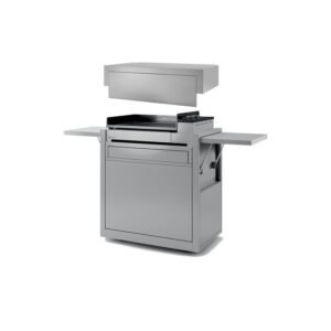 Plancha électrique inox Forge Adour Premium 60 sur chariot + capot